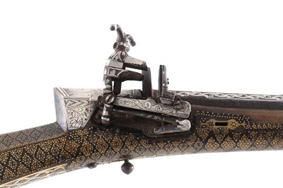 Lot 120 - A Rare Ottoman Miquelet Rifle