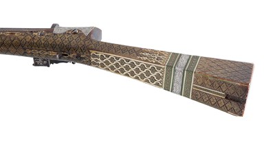 Lot 120 - A Rare Ottoman Miquelet Rifle