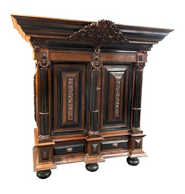 Lot 58 - An Exceptional 17th  Century Dutch Baroque Cupboard