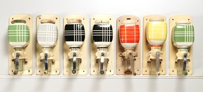 Lot 11 - Seven Wall Mounted Coffee Grinders
