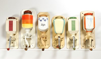 Lot 26 - Ten Wall Mounted Coffee Grinders