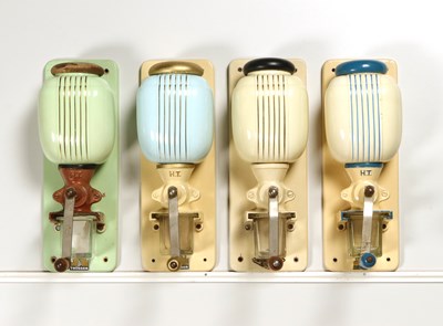 Lot 30 - Nine Wall Mounted Coffee Grinders