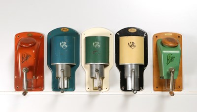 Lot 47 - Thirteen Wall Mounted Coffee Grinders