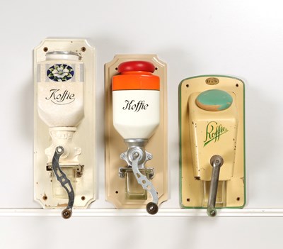 Lot 47 - Thirteen Wall Mounted Coffee Grinders