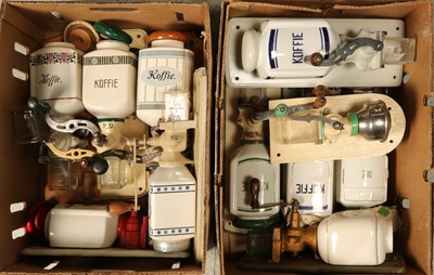 Lot 62 - Twelve Wall Mounted Coffee Grinders
