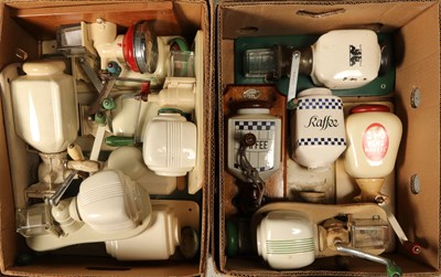 Lot 78 - Twelve Wall Mounted Coffee Grinders