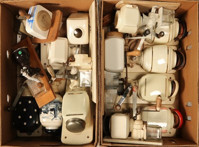 Lot 79 - Fourteen Wall Mounted Coffee Grinders