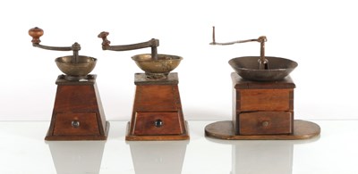 Lot 100 - Six Hand Coffee Grinders