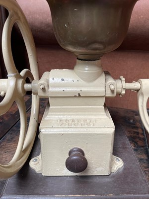 Lot 235 - Large Cast Iron Peugeot Fréres C2 Coffee Grinder
