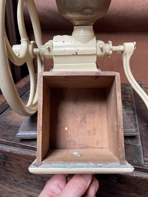 Lot 235 - Large Cast Iron Peugeot Fréres C2 Coffee Grinder