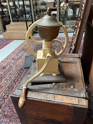 Lot 235 - Large Cast Iron Peugeot Fréres C2 Coffee Grinder