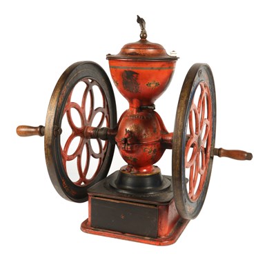 Lot 443 - Enterprise MFG. Co., Painted Cast Iron Country Store Coffee Grinder, 1898.