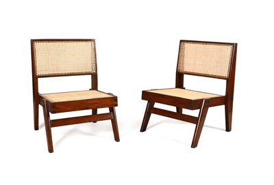 Lot 706 - Two Low Chairs, by Pierre JEANNERET (1896-1967)