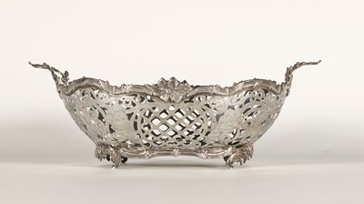 Lot 730 - Zilveren Fruitmand in Louis XV stijl, Den Haag, 1943