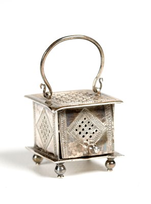 Lot 729 - 17e-Eeuws Zilveren Miniatuur Stoofje met Test