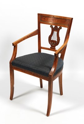 Lot 149 - Vijf 19-eeuwse Eetkamerstoelen.
