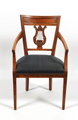 Lot 149 - Vijf 19-eeuwse Eetkamerstoelen.
