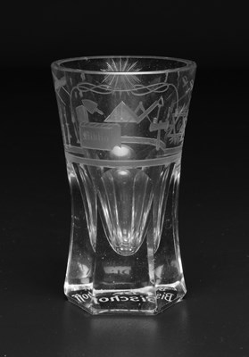 Lot 737 - Vrijmetselarij Lood Kristal Glas