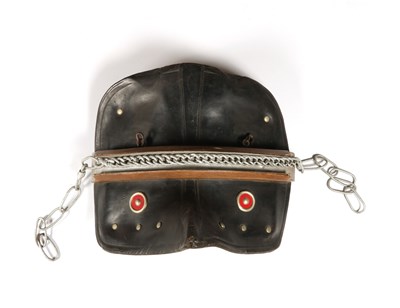 Lot 511 - Antique horse harness, consisting of a leather horse harness with hames, bridle, breaching and saddle