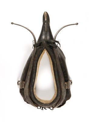 Lot 511 - Antique horse harness, consisting of a leather horse harness with hames, bridle, breaching and saddle