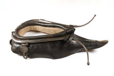 Lot 511 - Antique horse harness, consisting of a leather horse harness with hames, bridle, breaching and saddle