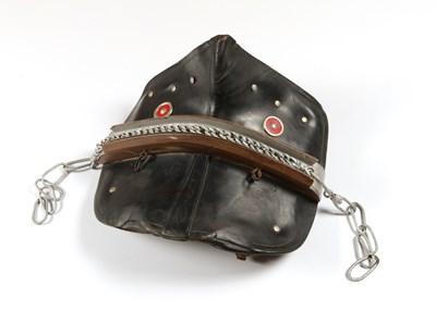 Lot 511 - Antique horse harness, consisting of a leather horse harness with hames, bridle, breaching and saddle