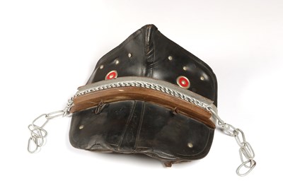 Lot 511 - Antique horse harness, consisting of a leather horse harness with hames, bridle, breaching and saddle