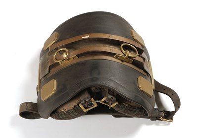 Lot 512 - Antique horse harness, consisting of a leather horse harness with hames, bridle, breaching and saddle