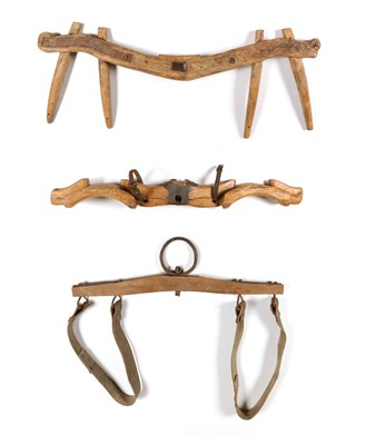 Lot 663 - Three various horse/oxes yokes