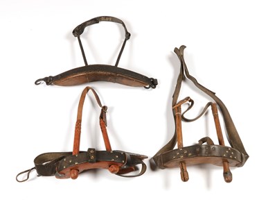 Lot 668 - Three various horse/oxes yokes
