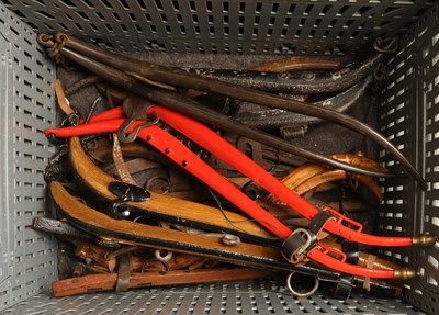 Lot 696 - Lot of various English and Dutch horse hames