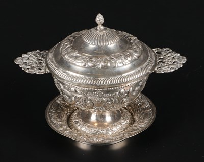 Lot 41 - Two Dutch Heavy Silver Brandy Bowls