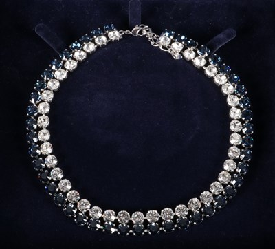 Lot 14 - Swarovski Blue and White Crystal Choker