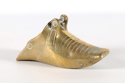 Lot 435 - Antiek messing Spaanse conquistador stijgbeugel.