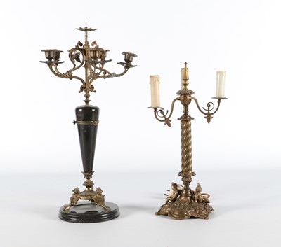 Lot 1098 - 2 Antique candelabra
