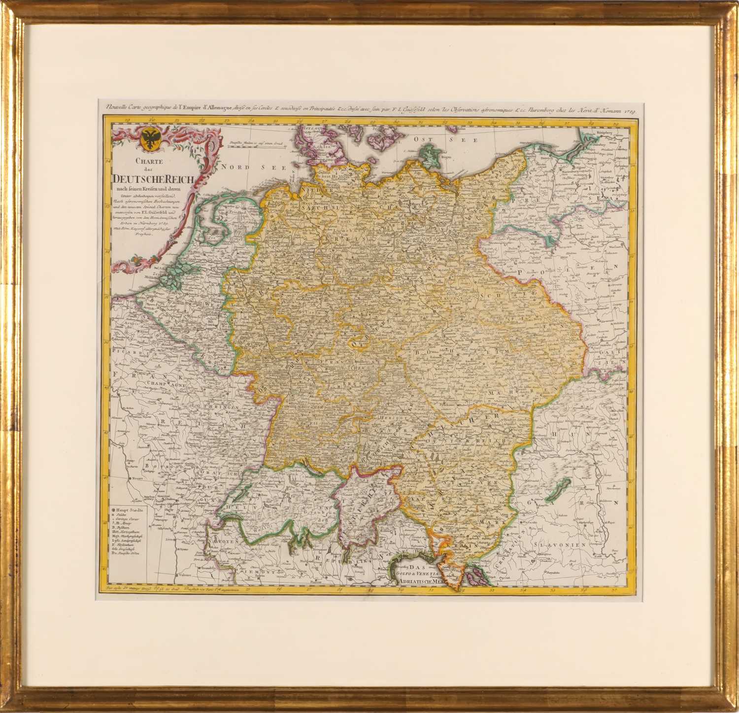 Lot 119 - Charte des Deutsche Reich - F.L. Güssefeld 1789