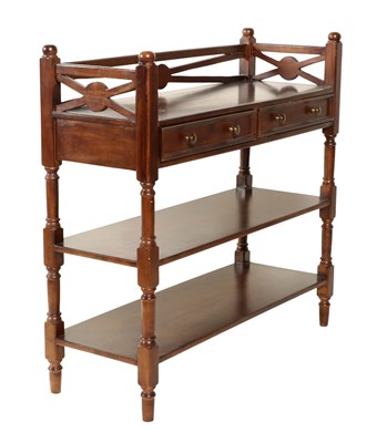 Lot 263 - Bijzettafel met laden en etagères