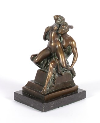 Lot 152 - Bronzen Beeld van een copulerend koppel
