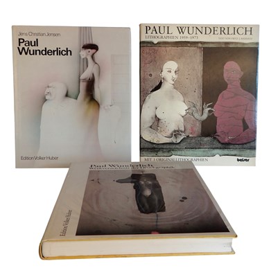 Lot 80 - Kunst - Paul Wunderlich (1927 -2010) Lot met 3 monografieën
