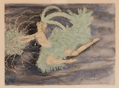 Lot 103 - Gaspar Camps (1874-1942) - Danseres met veren tutu
