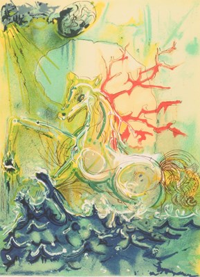 Lot 386 - Salvador Dali (1904 - 1989) - "Neptune from the Dalinean Horses" (Kleurenlitho)