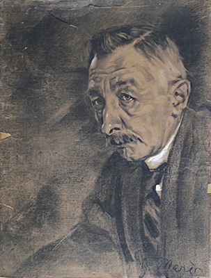 Lot 329 - Jacob Maris (1837 - 1899) - Portret P.J. Troelstra