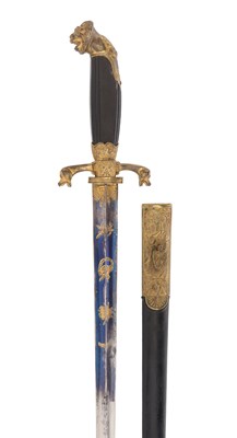 Lot 41 - 18TH CENTURY HIRSCHFÄNGER, or HUNTING SWORD