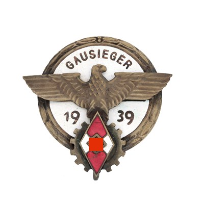 Lot 167 - GERMAN HITLER YOUTH 1939 GAUSIEGER BADGE