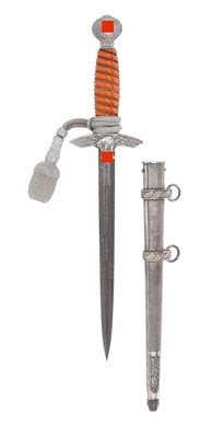 Lot 143 - LUFTWAFFE, M1937, DAMASCUS BLADE DAGGER BY PAUL DINGER