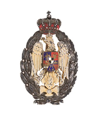 Lot 178 - 1937 ROMANIA GRADUATE BADGE GENERAL STAFF ACADEMY