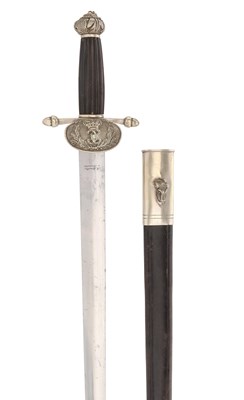 Lot 65 - 19TH CENTURY BELGIUM HUNTING SWORD