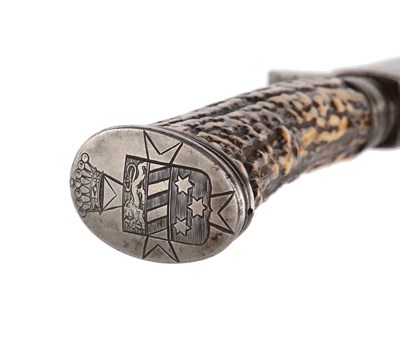 Lot 62 - 19TH CENTURY HUNTING DAGGER