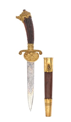 Lot 103 - GERMAN HUNITNG DAGGER, CA 1920