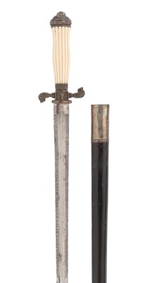 Lot 60 - FRENCH HUNTING SWORD OF BARON HENRI OLYMPEJOSEPH DE CRUZY-MARCILLAC (B. 1831-D.?).